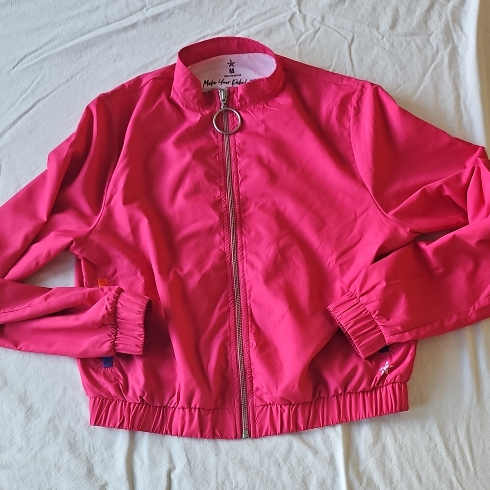 Rebel Athletics Pink Bomber Jacket